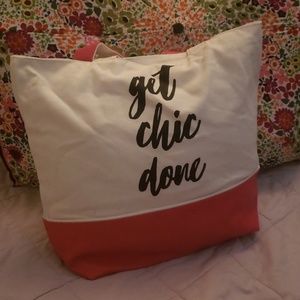 New"Get Chic Done" canvas Tote